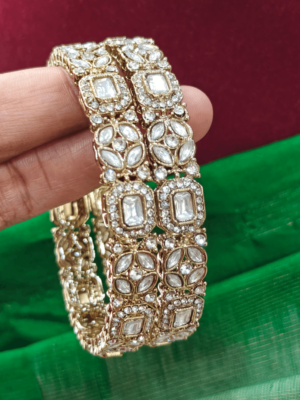 Kundan bangles