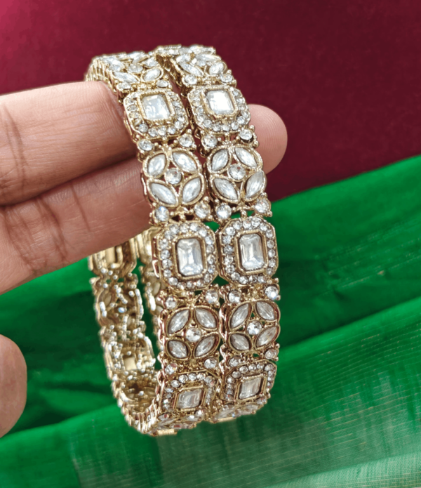 Kundan bangles