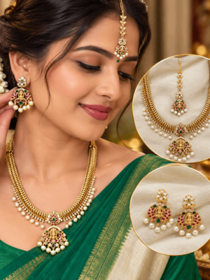 Elegant Indian Bridal Jewellery Portrait (1)