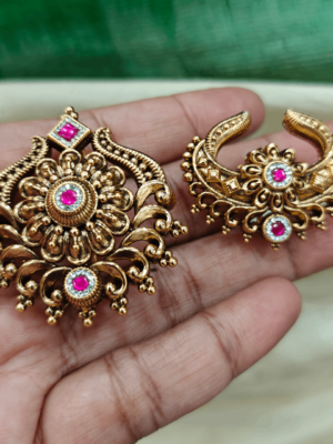 Kundan sun moon design