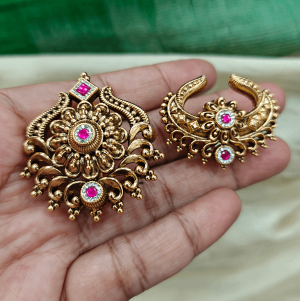 Kundan sun moon design