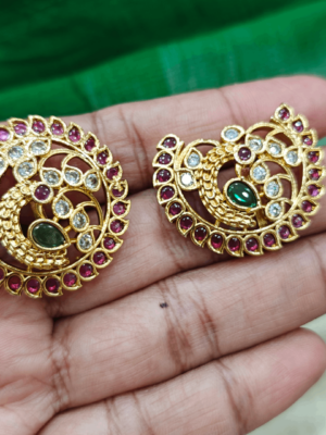 Sun,moon design peacock hair accessory