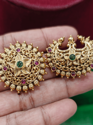 Antique design sun,moon hair accessory