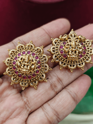 Antique lakshmi design sun,moon hair accessory