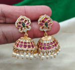 Peacock dance umbrella jhumka