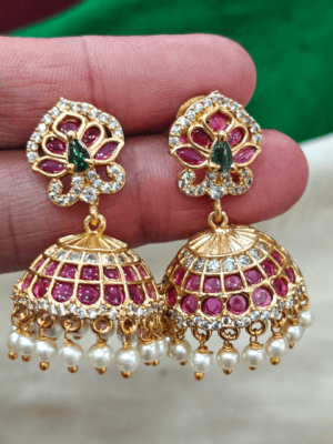 Peacock danceing umbrella jhumka