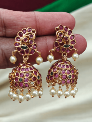 Ruby jhumka