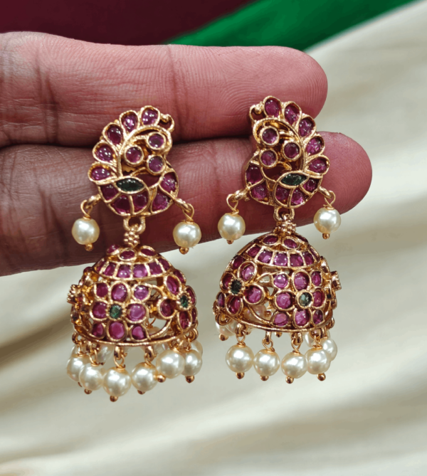 Ruby jhumka