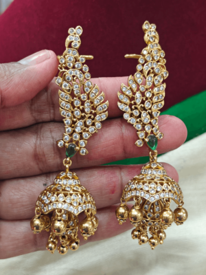 Umbrella earcuff jhumka