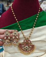 Double mango pendant set(ruby,green,white)