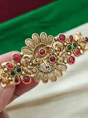 Antique design peacock hair clip