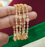 AD stone flower kambi bangles