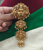 Trilakshmi with jhumka hair accessory