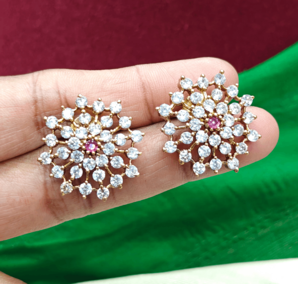 Ruby dot twinkle stud