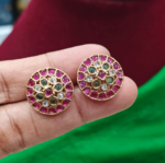 Rangoli stud(multi color)