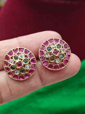 Rangoli stud(multi color)