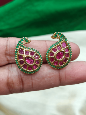 Double stone mango stud
