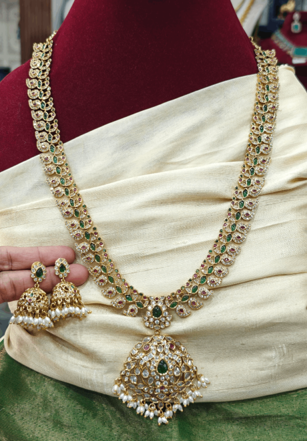 Peacock mango kundan haaram