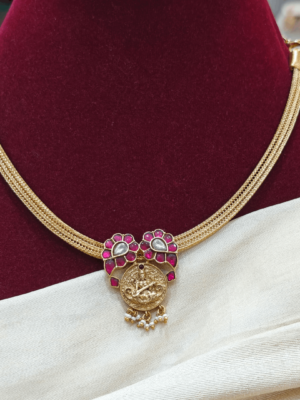 Lakshmi choker with jadau mango