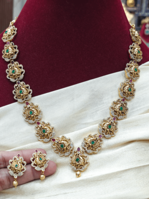 Peacock necklace
