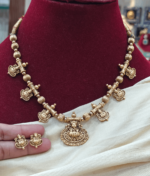 Lakshmi necklace with the gold balls