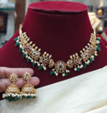 3 in 1 Bead necklace with jhumka