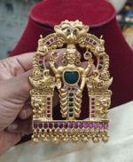 Narayana carved stone pendant