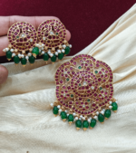 Rakkodi pendant set (Green beads)