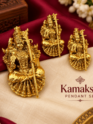 3D kamakshi pendant set
