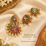 Peacock pendant set